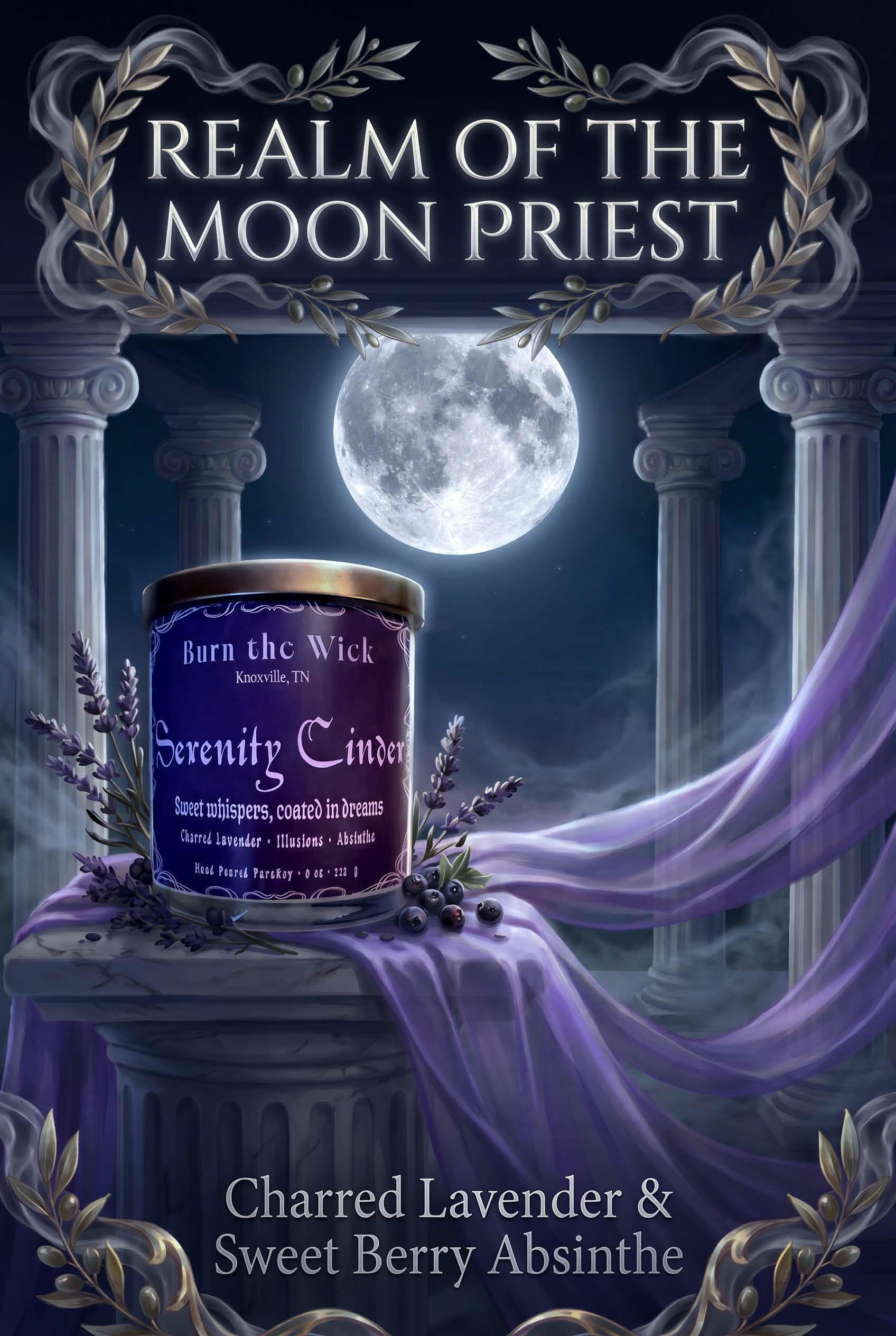 Lavender Moon Priest Candle
